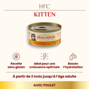 Alternative view of Almo Nature HFC Kitten Poulet | Carton 24×70g | Chaton 2–12 mois