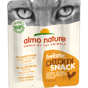 Almo Nature Holistic Snack Poulet | Carton 20×(3×5g) | Friandise Chat