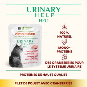 Alternative view of Almo Nature HFC Urinary Help – Poulet & Cranberries | Carton 24×50g | Chat Adulte