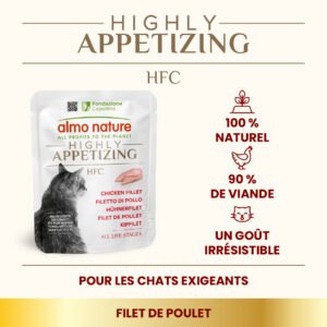 Alternative view of Almo Nature HFC Highly Appetizing – Filet de Poulet | Carton 24×50g | Chat Adulte