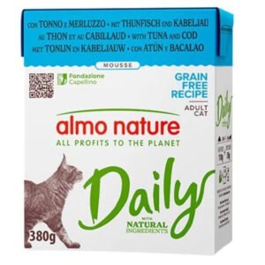 Almo Nature Daily Thon et Cabillaud en Mousse 380g | Chat Adulte